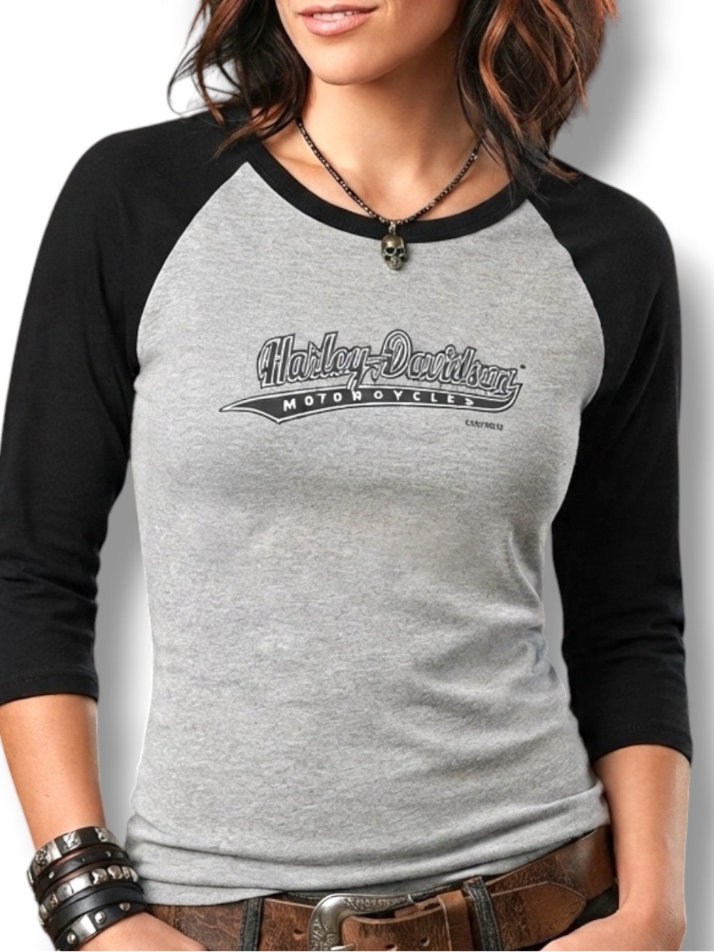 Rare NWT 2006 Deadstock Vintage Y2K HARLEY-DAVIDSON Pittsburgh PA Baseball Tee S